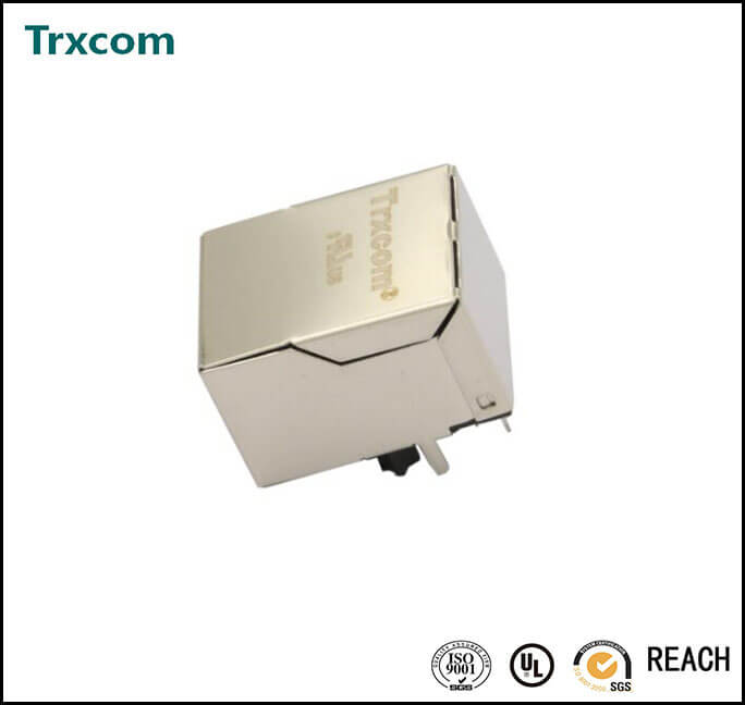 百兆開(kāi)口向下21.25mm單口RJ45 TRJ0026HENL